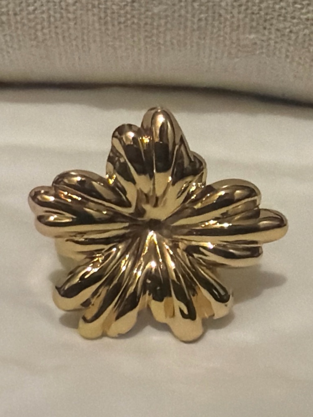 Gold Floral Statement Ring - Women's Jewelry